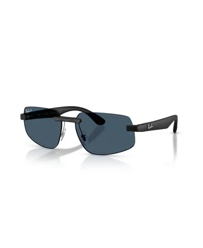 Ray Ban Womens Black Rb4475 Irregular-frame Peek Sunglasses