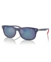 Ray Ban Rb4607m Scuderia Ferrari Collection Sonnenbrillen Blau Fassung Grau Glas Polarisiert 55-17 In Blue