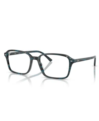 Ray Ban Unisex Raimond Optics Eyeglasses, Rb5431 In Transparent Fantasy Blue,gray
