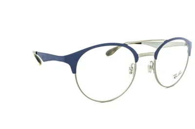 Ray Ban Unisex Rb3545v Round Eyeglasses In Blue
