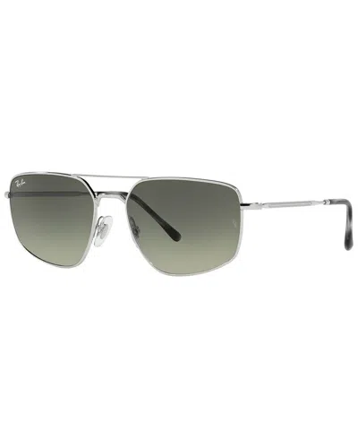 Ray Ban Unisex Rb3666 56mm Sunglasses In Silver