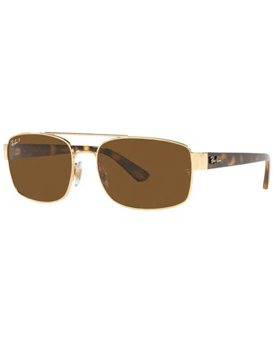 Ray Ban Ray-ban Unisex Rb3687 58mm Sunglasses In Gold