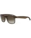 Ray Ban Ray-ban Sunglasses, Justin Gradient Rb4165 In Brown