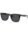 Ray Ban Rb4420 Sunglasses Black Frame Grey Lenses 65-18 In Black