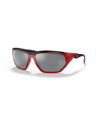 Ray Ban Unisex Rb8359m Scuderia Ferrari Collection Sunglasses, Rb8359m In Red