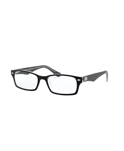 Ray Ban Unisex Rectangle Eyeglasses, Rb5206 In Brown