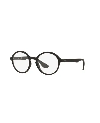 Ray Ban Unisex Round Eyeglasses, Rb7075 In Neutral