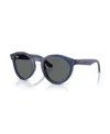 Ray Ban Unisex Round Sunglasses, Rbr0505s In Blue