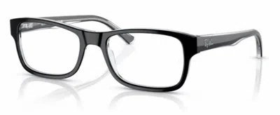 Ray Ban Unisex Rx5268 Glasses In Black Crystal In Yellow