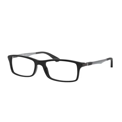 Ray Ban Unisex Rx7017 Glasses In Shinny Black