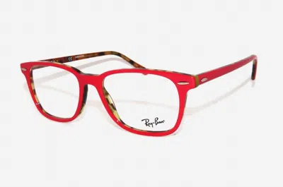 Ray Ban Unisex Square Eyeglasses In Top Bordeaux On Havana In Pattern