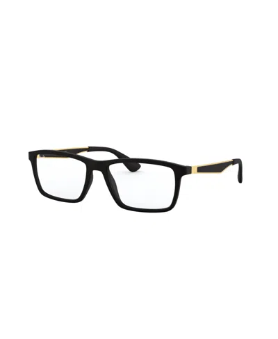 Ray Ban Unisex Square Eyeglasses, Rb7056 In Black