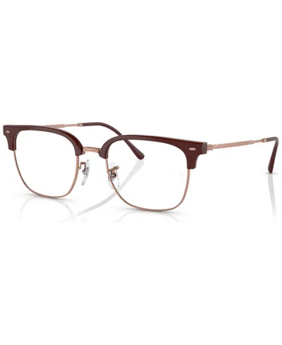 Ray Ban Unisex Square Eyeglasses, Rx721649-o In Bordeaux