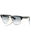 Ray Ban Clubmaster Reverse Square Sunglasses In Black