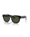 Ray Ban Unisex Square Sunglasses, Mega Hawkeye Rb0298sf In Black