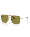 Ray Ban Unisex Standard Sunglasses, Rb3758 In Pale Gold
