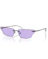 Ray Ban Unisex Sunglasses, Anh Rb3731 In Gunmetal,violet