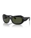 Ray Ban Beate Sonnenbrillen Schwarz Fassung Grün Glas 56-20 In Black