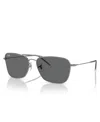 Ray Ban Sunglasses Unisex Caravan Reverse - Gunmetal Frame Grey Lenses 58-15 In Gunmetal