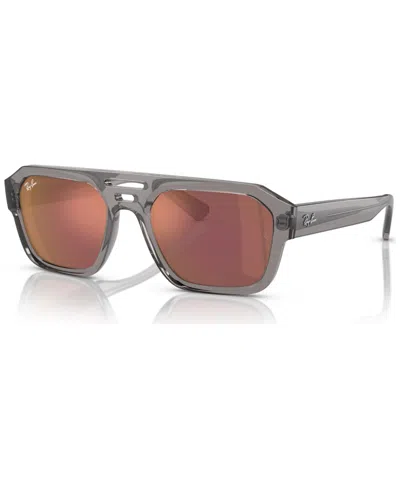Ray Ban Unisex Sunglasses, Corrigan In Transparent Gray