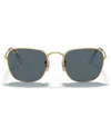 Ray Ban Unisex Sunglasses, Frank Rb3857 51 In Legend Gold,blue