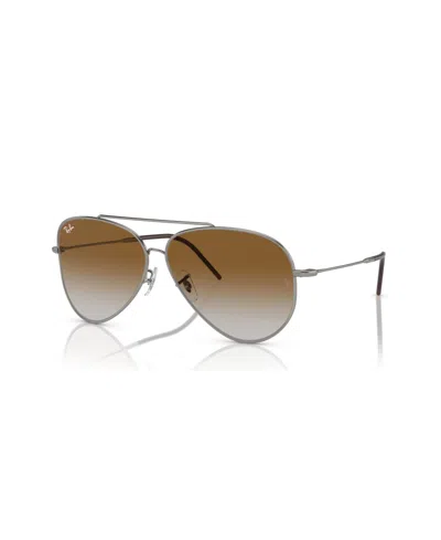 RAY BAN UNISEX SUNGLASSES, GRADIENT AVIATOR REVERSE RBR0101