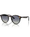 Ray Ban Sunglasses Unisex Rb2180 - Light Havana Frame Grey Lenses 49-21 In Light Havana