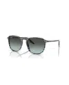 Ray Ban Unisex Sunglasses, Gradient Rb2203 In Striped Gray  Blue