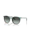 Ray Ban Unisex Sunglasses, Gradient Rb2204 In Striped Blue,green