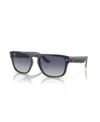 Ray Ban Unisex Polarized Sunglasses, Rb4407 In Blue  Gray  Transparent Light Brown