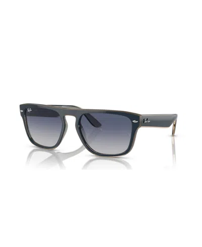 Ray Ban Unisex Polarized Sunglasses, Rb4407 In Blue  Gray  Transparent Light Brown