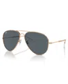 Ray Ban Womens Gold Rb3825 Old Aviator Pilot-frame Metal Sunglasses In Rose Gold