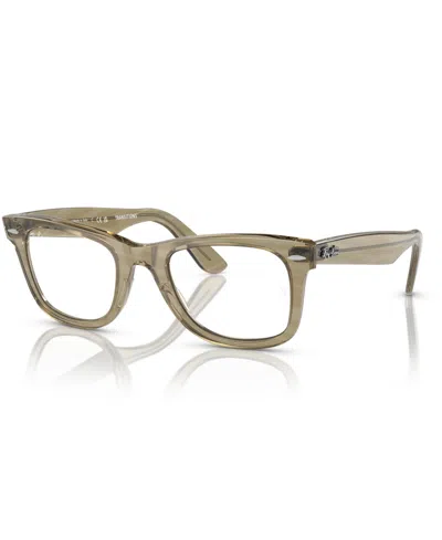 Ray Ban Unisex Sunglasses, Original Wayfarer Change Rb2140f Photochromic In Photo Striped Gray