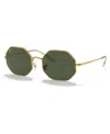 Ray Ban Unisex Sunglasses, Rb1972 In Legend Gold,green