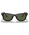 Ray Ban Unisex Sunglasses, Rb2140 Original Wayfarer In Tortoise,green