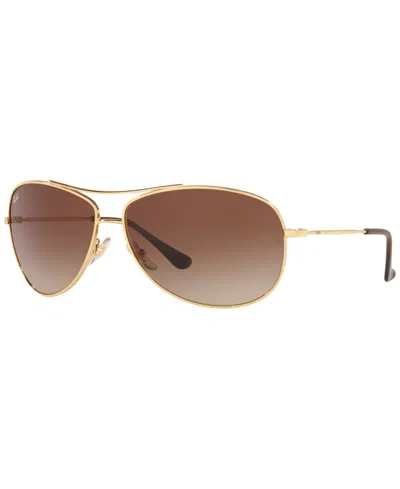 Ray Ban Unisex Sunglasses, Rb3293 In Gold-tone