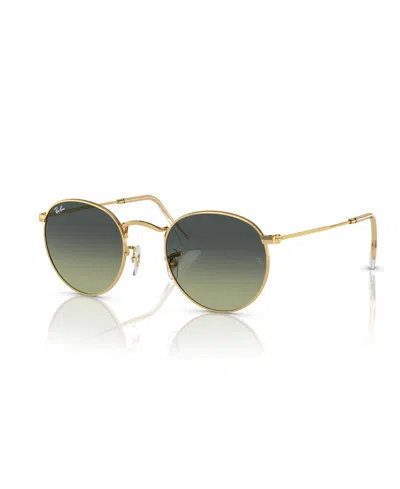 Ray Ban Unisex Sunglasses, Rb3447 Round Metal In Gold