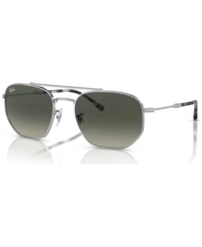 Ray Ban Unisex Sunglasses, Rb3707 In Silver-tone