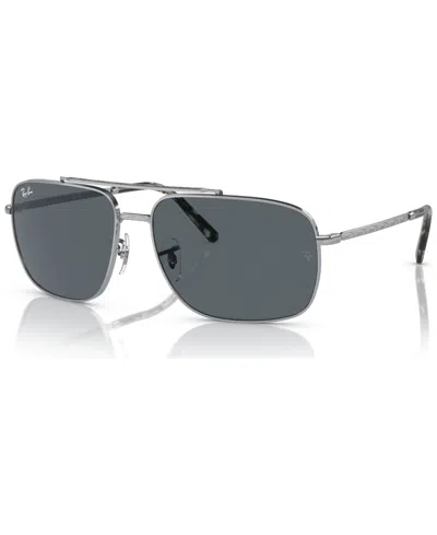 Ray Ban Unisex Sunglasses, Rb3796 In Silver-tone
