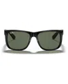 Ray Ban Unisex Sunglasses, Rb4165 Justin In Black,green
