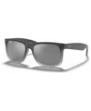 Ray Ban Unisex Sunglasses, Rb4165 Justin Mirror In Grey,silver Gradient Mirror