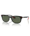 Ray Ban Rb4607m Scuderia Ferrari Collection Sonnenbrillen Schwarz Fassung Grün Glas 55-17 In Black