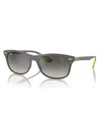 Ray Ban Rb4607m Scuderia Ferrari Collection Sunglasses Grey Frame Grey Lenses 55-17 In Gray