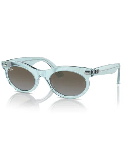 Ray Ban Unisex Sunglasses, Wayfarer Oval Change Rb2242 In Blue
