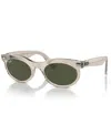 Ray Ban Unisex Sunglasses, Wayfarer Oval Change Rb2242 In Photo Waves Gray
