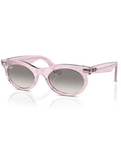 Ray Ban Unisex Sunglasses, Wayfarer Oval Change Rb2242 In Photo Waves Purple