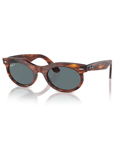 RAY BAN UNISEX SUNGLASSES, WAYFARER OVAL CHANGE RB2242 PHOTOCHROMIC