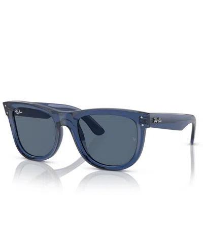 Ray Ban Unisex Sunglasses, Wayfarer Reverse In Transparent Navy Blue
