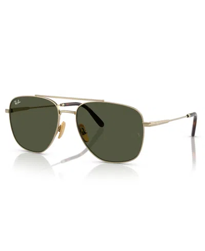 Ray Ban Unisex Sunglasses, William Titanium Rb8097 In Arista