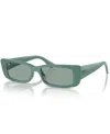 Ray Ban Womens Green Rb4425 Rectangle-frame Injected Sunglasses In Algae Green
